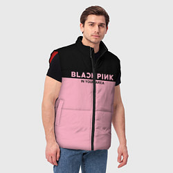Мужской жилет Black Pink: In Your Area, цвет: 3D-красный — фото 2
