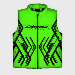 Мужской жилет Cyberpunk 2077: Acid Green, цвет: 3D-черный