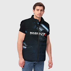 Мужской жилет Mass Effect N7, цвет: 3D-черный — фото 2