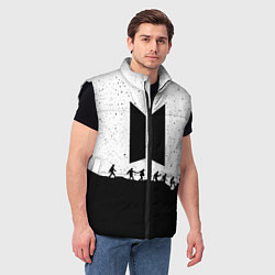 Мужской жилет BTS: Black Stars, цвет: 3D-черный — фото 2