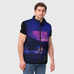 Мужской жилет Stranger Things: Neon Road, цвет: 3D-черный — фото 2