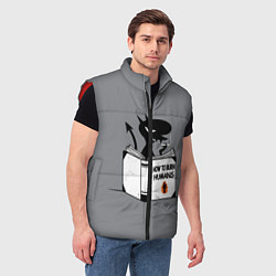 Мужской жилет Luci How to burn humans, цвет: 3D-красный — фото 2