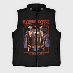 Мужской жилет Worship Coffee, цвет: 3D-светло-серый
