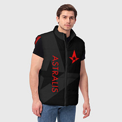 Мужской жилет Astralis: Dark Style, цвет: 3D-красный — фото 2