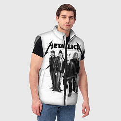 Мужской жилет Metallica, цвет: 3D-светло-серый — фото 2