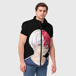 Мужской жилет Романтичный Шото Тодороки, цвет: 3D-черный — фото 2
