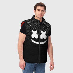 Мужской жилет Marshmello Black, цвет: 3D-красный — фото 2