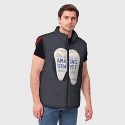 Мужской жилет Amazing Dentist, цвет: 3D-красный — фото 2