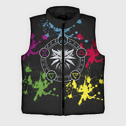 Мужской жилет Ведьмак: Сила стихий, цвет: 3D-черный