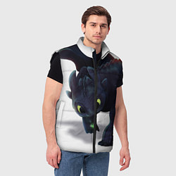 Мужской жилет Как приручить дракона, цвет: 3D-черный — фото 2