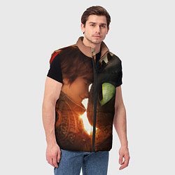 Мужской жилет Любовь фурии, цвет: 3D-красный — фото 2