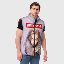 Мужской жилет Billie Eilish: Bored, цвет: 3D-красный — фото 2