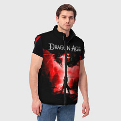 Мужской жилет Dragon Age, цвет: 3D-красный — фото 2