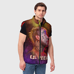 Мужской жилет Lil Peep ART, цвет: 3D-красный — фото 2