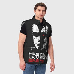 Мужской жилет Hasta la vista baby, цвет: 3D-светло-серый — фото 2