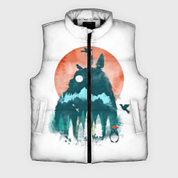 Мужской жилет Лесной Тоторо, цвет: 3D-черный