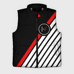 Мужской жилет 21 Pilots: Black Logo, цвет: 3D-светло-серый