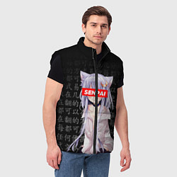 Мужской жилет SENPAI ANIME, цвет: 3D-черный — фото 2