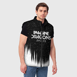 Мужской жилет IMAGINE DRAGONS, цвет: 3D-черный — фото 2