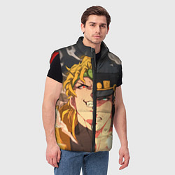 Мужской жилет Dio Brando x Jotaro, цвет: 3D-красный — фото 2