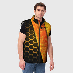 Мужской жилет Mass Effect N7, цвет: 3D-светло-серый — фото 2