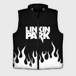 Мужской жилет Linkin Park: Black Flame, цвет: 3D-светло-серый
