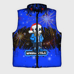 Мужской жилет НОВОГОДНИЙ UNDERTALE, цвет: 3D-красный