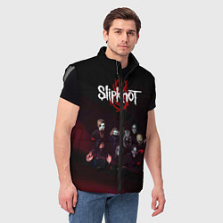 Мужской жилет Slipknot, цвет: 3D-светло-серый — фото 2