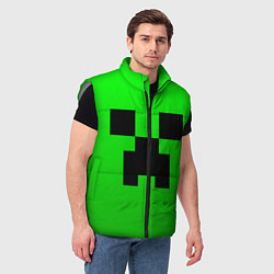 Мужской жилет MINECRAFT, цвет: 3D-светло-серый — фото 2