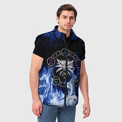 Мужской жилет ВЕДЬМАК, цвет: 3D-черный — фото 2