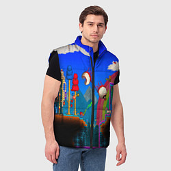 Мужской жилет TERRARIA GAME, цвет: 3D-черный — фото 2