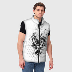 Мужской жилет Лев, цвет: 3D-черный — фото 2