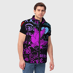 Мужской жилет LIL PEEP, цвет: 3D-красный — фото 2