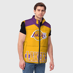 Мужской жилет Los Angeles Lakers, цвет: 3D-черный — фото 2