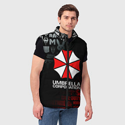 Мужской жилет RESIDENT EVIL UMBRELLA CORP, цвет: 3D-черный — фото 2