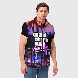 Мужской жилет Grand Theft Auto Vice City, цвет: 3D-черный — фото 2