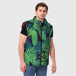 Мужской жилет Тропики, цвет: 3D-красный — фото 2