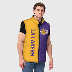 Мужской жилет LA LAKERS, цвет: 3D-черный — фото 2