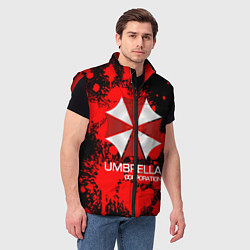 Мужской жилет UMBRELLA CORP, цвет: 3D-красный — фото 2