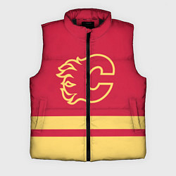 Мужской жилет Калгари Флэймз, цвет: 3D-черный