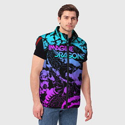Мужской жилет Imagine Dragons, цвет: 3D-красный — фото 2
