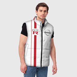 Мужской жилет NISSAN GTR, цвет: 3D-черный — фото 2
