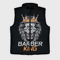Мужской жилет Barber King Барбер Король, цвет: 3D-черный