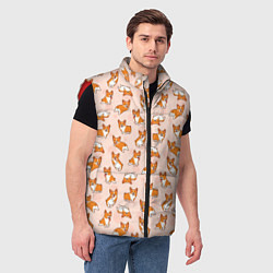 Мужской жилет Корги, цвет: 3D-красный — фото 2