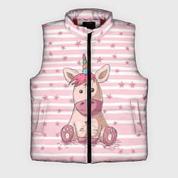 Мужской жилет Единорожек, цвет: 3D-красный