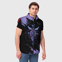 Мужской жилет Стальной алхимик, цвет: 3D-красный — фото 2