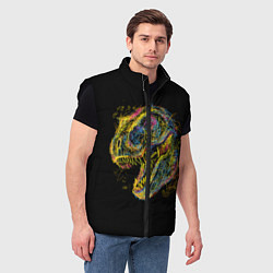 Мужской жилет Тираннозавр Рекс, цвет: 3D-черный — фото 2