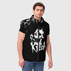 Мужской жилет KILLER QUEEN, цвет: 3D-светло-серый — фото 2