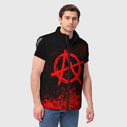 Мужской жилет АНАРХИЯ, цвет: 3D-светло-серый — фото 2
