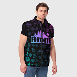 Мужской жилет FORTNITE, цвет: 3D-черный — фото 2